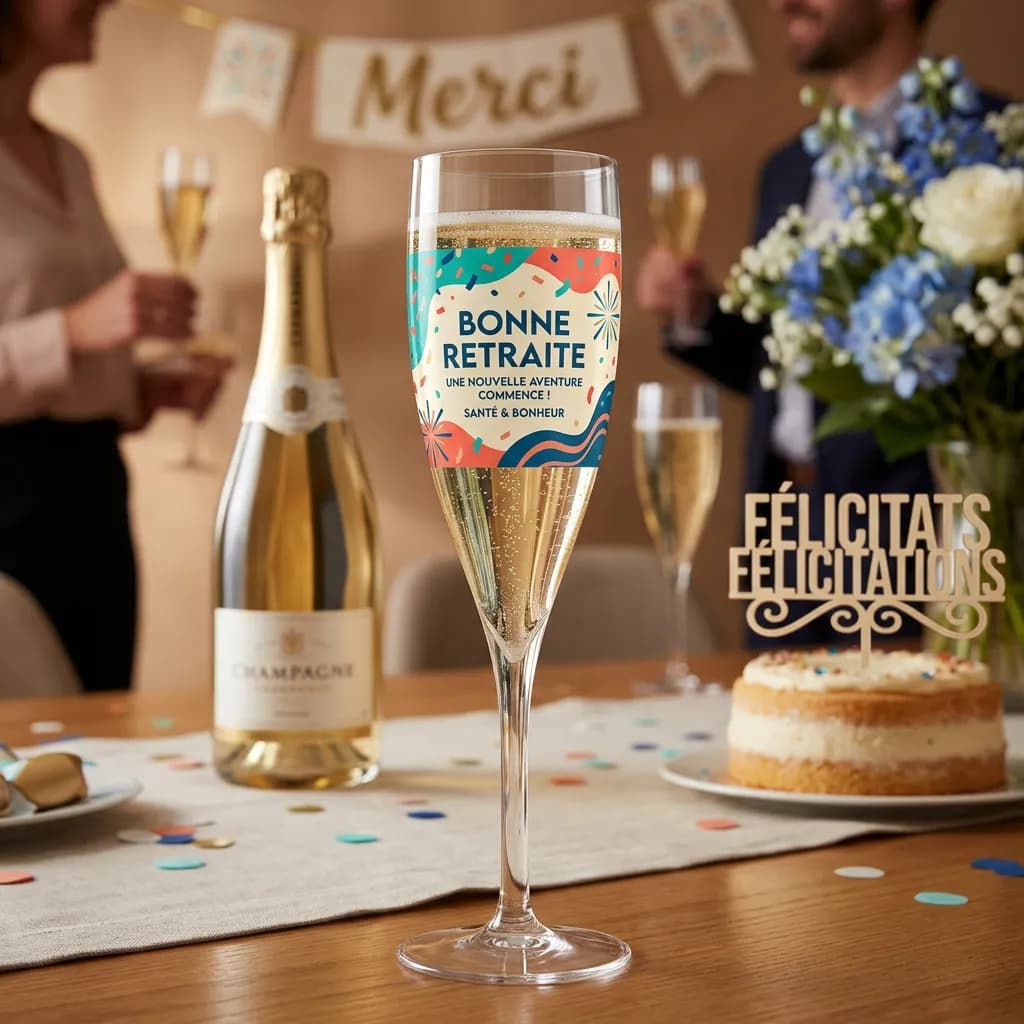 Flutte réutilisable Champagne personnalisé incassable Tritan — vue 4