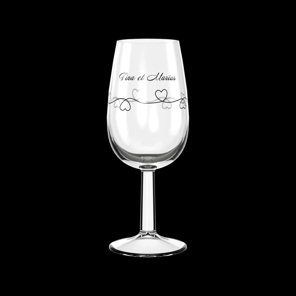Verre à vin personnalisé blanc Triton éco — vue 1