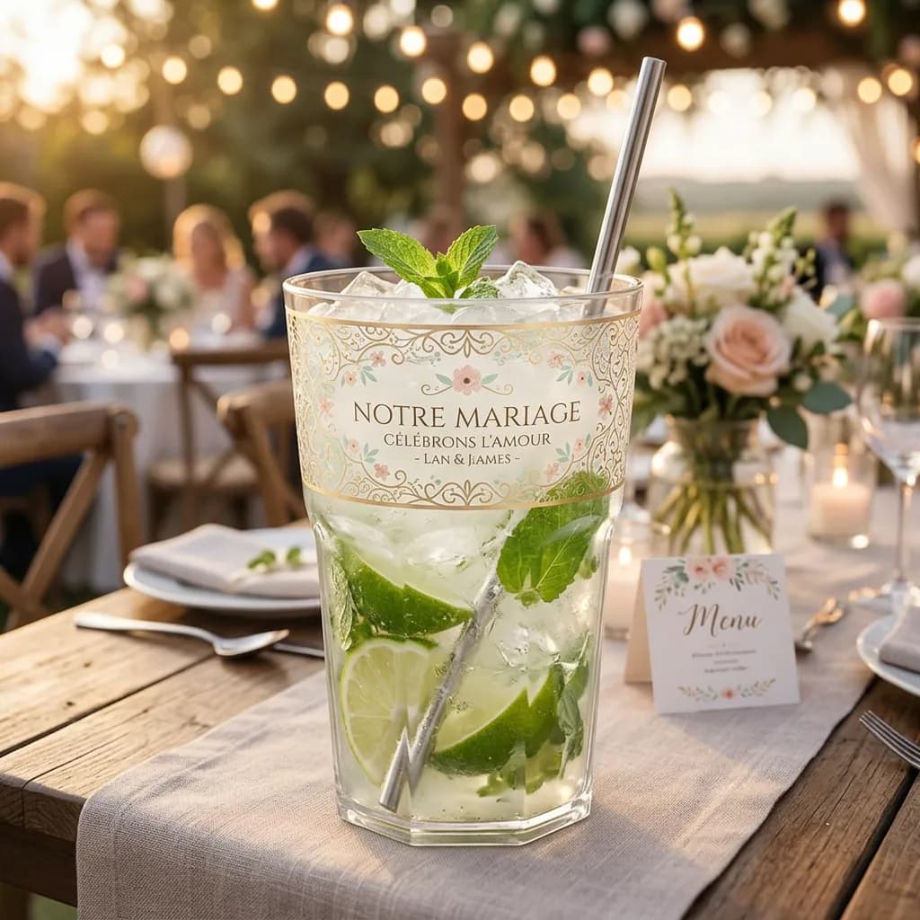 Verre mojito personnalisé éco Triton — vue 1